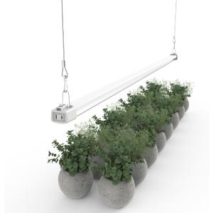 LED Grow Light 4FT Full Spectrum Compact Linkable Lighting Fixture for Indoor Greenhouse Year Round Plant Seedlings, Essential Grow Slim Hanging Suspended Strip