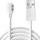 YiKaiEn 6mm Magnetic USB DC Charger Cable, 2.7ft Replacement Oval Base Charging Cord for Rechargeable Toys, Massagers, Electric Toothbrushes,Children's Watches, Dog Trainer, Facial Cleanser