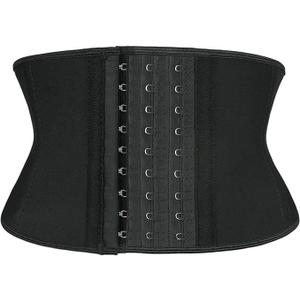 Atbuty Super Short Torso Waist Trainers Cincher Corset Tummy Shaper Slimming Latex Girdle 3XS