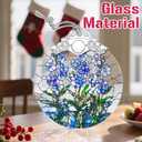 Christmas Ornaments: Stained Glass Ornament, Birth Flower Ornament, Christmas Tree Ornaments & Xmas Tree Decorations Exquisite Holiday Decor, Birth Flower Gifts Perfect Holiday & Xmas Gifts - July