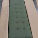 Studio Living Lexington 75.6" Sofa, Mid-Century Modern, Pocket Coil Comfort, Easy Assembly, Velvet Fabric, Olive Green