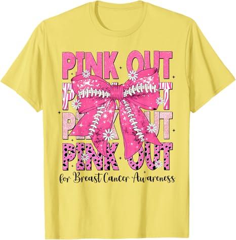 Breast Cancer Shirts Women Cancer Shirt Pink Ribbon Breast Cancer Awareness Tshirt Cancer Support Shirt Cancer Butterfly Tee XL  Lemon Yellow