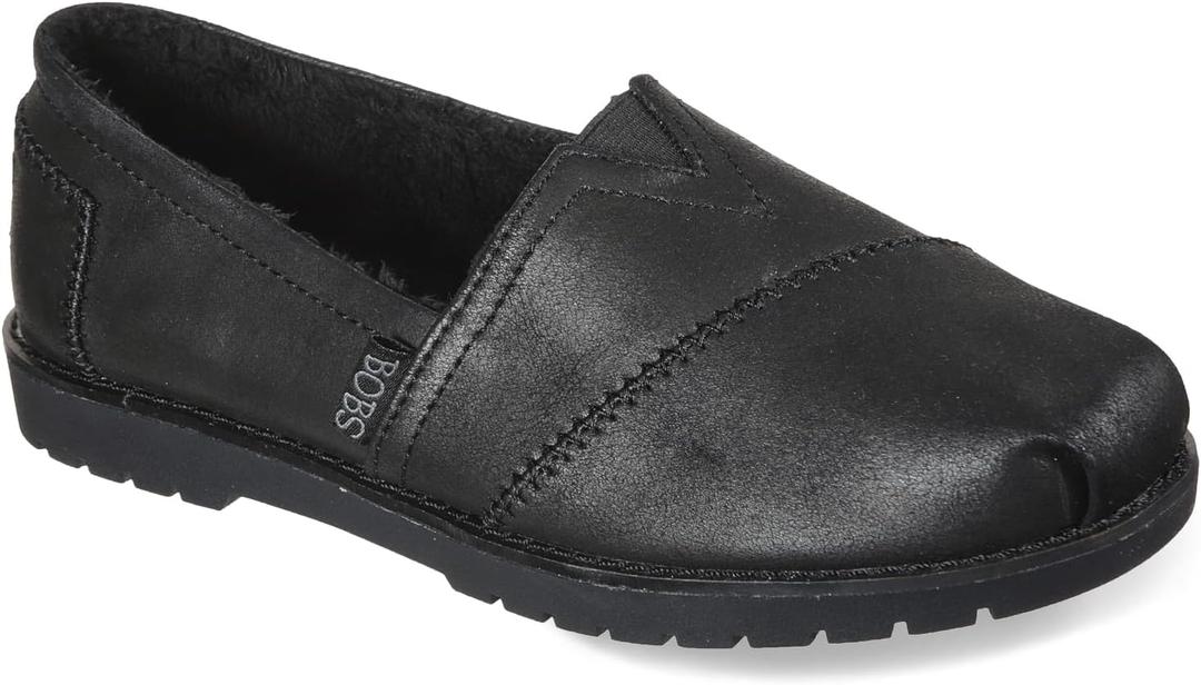Skechers Women's Bobs Chill Lugs-Urban Spell Loafer (9.5, Black/Black)