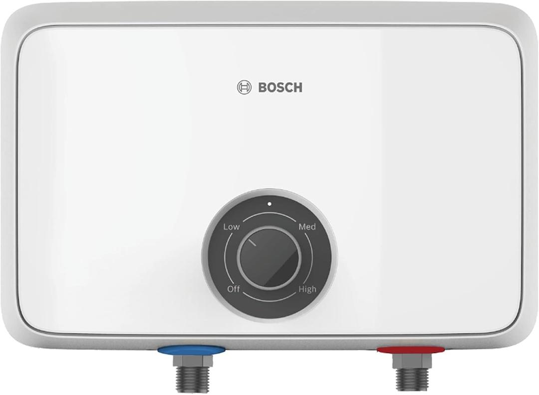 Bosch Thermotechnology Tronic 4000 Electric Tankless Water Heater, 8.5 kW, 13 x 8.5 x 4.5", White