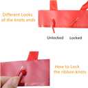 100pk Extra Small Gift Wrap Paper bags with Ribbon Handles(4.5x5.5x2.5in), for Party Favors, Baby Shower, Weddings,Holidays,Graduation,Birthdays,Celebrations,Bridesmaids Gifts,Bulk Solid Color (red)