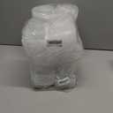 4 x 32 Sets Double Compartment Condiment Container, Disposable 2 Compartment Snack Containers with Lids, Reusable Plastic Double Condiment Containers for Salad, Sampling, Dipping SauceTravel Snack