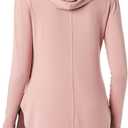 Amazon Essentials Women's Supersoft Terry Essentials Hoodie, Standard-Fit Long-Sleeve Pullover (Pink, S)