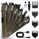 SEJOY Body Hair Trimmer for Men Electric Groin Hair Trimmer Cordless Beard Trimming Kit with Standing Charging Dock USB Rechargeable,for Mustache Body Facial Nose Ear Hair Cutting with LED Light