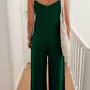 Acelitt Womens Sleeveless Wide Leg Jumpsuits with Pockets,S-XXL (Green, L)