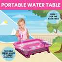 Delta Children Disney Minnie Mouse Water Activity Table - Collapsible & Portable - Ideal for Travel - Outdoor Kids Water Sensory Table, Pink, Medium