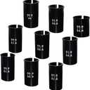Black Bike Seat Post Adapter Shim Set Bicycle Tube Conversion Sleeve - Aluminum Alloy 60mm Length for Road Mountain Bike MTB (27.2-33.9mm to 31.6/31.8/33.9/34.9/34.9/31.6/36mm)