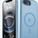 for iPhone 17e Case, iPhone 16e Case, Matte Magnetic Phone Cover [with 1 Screen Protector] [Support for MagSafe] [Shockproof Military Grade Protection] Translucent Frosted Back, Lavender Purple