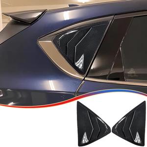 MUXEE Window Louver 2Pcs Side Vent Window Louvers for Mazda CX-5/CX5 2017-2025, ABS Print Sport Window Decorative Covers, Exterior Trim Accessories - Carbon Fiber