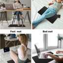 Grounding Mat Grounding Pad for Pet Yoga Grounding Mat for Bed with 15ft Grounding Wire Grounded Feet Mat for Improve Sleep Energy Reduce Anxiety 23.6"x11.8"