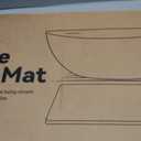 Stone Bath Mat, Quick-Dry Diatomaceous Earth Shower Mat, Absorbent Bathroom Mat for Shower/Tub Exit, New Apartment Essential & Housewarming Gift, 23.5" x 15.5" Dark Gray Wave