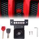 BESTAOO Anti-Theft Hood Lock for Jeep Wrangler JL, Hidden Locking Hood Latches for 2018-2024 2025 Jeep Wrangler JL JLU (Including 4XE), Aluminum, with 2 Keys