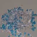 Boao 210 Pcs Ceramic Christmas Tree Bulbs and Star Topper Light Ornaments Round and Heptagram Christmas Replacement Lights Bulbs for Village Xmas Tree Topper Decorations (Red,Green and Clear)