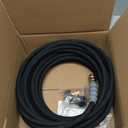 Pressure Washer Hose 50FT 4000 PSI, Kink Resistant Steel Braided Layer & NonMarking Rubber for Hot/Cold Water, High Power Washer Hose With 3/8 Inch Quick Connect & M22 Fitting, Black