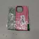 Magnetic Case for iPhone 15 Pro Max, Compatible with MagSafe, Aesthetic Striped Cute Design for Women, Hybrid 2-Layer Hard Shell Phone Cover, Hot Pink (Red)