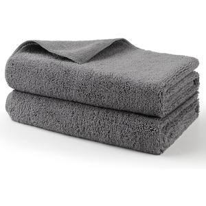 HOMEXCEL Professional Large Microfiber Car Drying Towels 2 Pack, Lint Free, Scratch Free, Highly Absorbent Drying Towel for Cars, SUVs, RVs, Trucks, and Boats,31" x 24",Grey