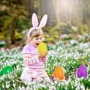The Dreidel Company 4-Pack Massive 8" Inch Multicolor Fillable Easter Eggs Colorful Bright Plastic, Stands Upright, Perfect for Surprise, Easter Hunt, Assorted Colors, 8" Giant Fillable Eggs (4-Pack)