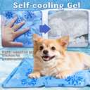 Pet Cooling Mat, Dog Cooling Mat for Medium Dog and Adult Cat, Easy Washable and Portable, Summer Crate Pad Mat Keeps Your Pet Cool, Size: M(19.7X23.6in)