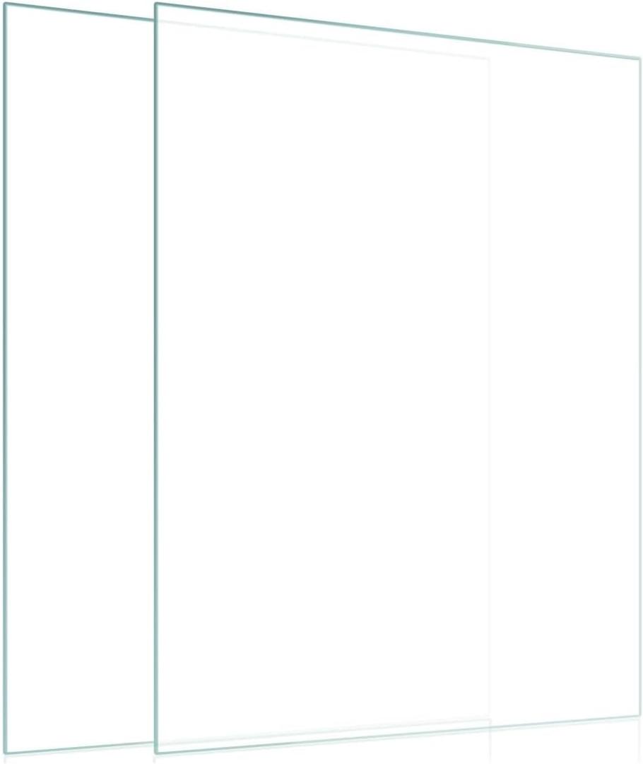 Egofine 4x6 Heat-Strengthened Glass Replacement for Picture Frame (Crystal Clear, 2 Pack), Replacement Glass for 4 by 6 Photo Frame