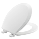 BEMIS 500EC 390 Toilet Seat with Easy Clean & Change Hinges, 1 Pack Round, Cotton White