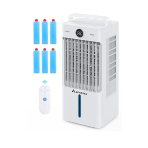 Windowless Portable Air Conditioners with Remote, 3-IN-1 Evaporative Air Cooler with Display, 2.64-Gal Tank for 10H Cooling, 3 Modes & 6 Speeds, 60° Oscillation, 12H Timer, Swamp Cooler for Indoors