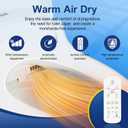 KERDE 08 Smart Electric Bidet Toilet Seat with Warm Air Dryer Heated Adjustable Warm Water Seat Temperature Self-Cleaning Nozzle Easy Installation for Most Toilets Elongated (Remote+Armrest)