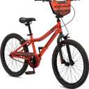 Schwinn Firehawk Bike, 20 Inch Bike for Kids Ages 7-13, SmartStart Ergonomic Design for Kids, Adjustable Seat Grows with Your Child, Rear Coaster Brake & Front & Rear Caliper Brake, for Girls & Boys