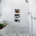 Houseables Shower Niche, Shower Niche Insert Tile Ready, Recessed Bathroom Storage, 12x20 + 12x6, in Wall Shelf, Cubby Inserts, Recessed Shampoo Caddy, Inset Shelves, Built in Nook, Soap Box, Prefab