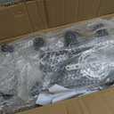 KEESFU 5-Light Dining Room Light Fixture, Farmhouse Kitchen Island Lighting,Adjustable Height Pendant Light, Rustic Linear Chandelier for Kitchen, Dining Room Table, Pool Table. (Wood Grain Color)