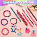 Kinizeder Bracelet Making Kit, Arts and Crafts for Girls Ages 8-12, Weaving Bands DIY Toys for Friendship Birthday Gifts for Kids 6, 7, 9, 10, 11, 13, Rubber Band Bracelet kit with 1000+ Bands