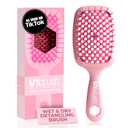 FHI Heat UNbrush Detangling Brush for Pain-Free Brushing on All Wet or Dry Hair Types  Durable DuoFlex Anti-Static Bristles, Lightweight Handle, Vented Hair Brush (Peony Light Pink)