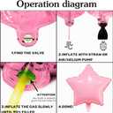 Golf Birthday Party Decorations Balloon - Pink Let's Par-Tee Golf Theme Decoration with Banner Garland Balloons, Sports Themed Party Supplies for Golfer Lover Birthday Retirement