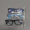 3 Pack kids Blue Light Blocking Glasses For Girls And Boys Computer Blue Light Blocking Glasses For Age 3-9 (Black + Dark blue + Light blue)