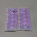 Threan 12 Pcs Christmas Candy Ornaments for Tree Decoration Hanging Glitter Candy Cane Christmas Peppermint Ornament with Golden Rope for Xmas Holiday Decoration(Purple,Plastic)