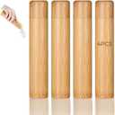 4PCS Bamboo Scattering Urns for Human Ashes, Cremation Ashes Tube Urns, Small Bamboo Scattering Urns for Dog Cat Pet Ashes, Scattering Your Loved Ones Ashe in Your Favorite Place