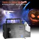 Haze Machine, 700W Continuous Output Fog Machine with Wireless Remote and DMX, Enhances Light Shows  Perfect for Stage, Parties, DJ, Halloween, and Clubs