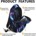 Boys Bookbag, Soccer Backpack, Kids Schoolbag for Boys Girls, Gift for Kids Back to School, 17 Inch Student Bookbag for Travel Picnic Hiking