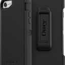 OtterBox iPhone SE 3rd & 2nd Gen, iPhone 8 & iPhone 7 (not Compatible with Plus Sized Models) Defender Series Case - Black, Rugged & Durable, with Port Protection, Includes Holster Clip Kickstand