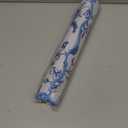 Kingdder Scalloped Desk Mat Large Blue and White Floral Chinoiserie Mouse Pad 31.5" x 15.7" Aesthetic Vintage Nonslip Rubber Base Keyboard Pad for Laptop Computer Dorm Home Office Gaming