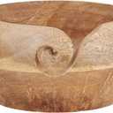 Mothers Day Gifts for Women Wooden Yarn Bowl Knitting Bowl Large Crochet Yarn Holder Handmade Crocheting Accessories and Supplies Organizer 7 x 3 Retirement Birthday Gift For Knitters