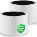 211i Max Filter Compatible with Blueair Blue Pure 211i Max Air Puri-Fier, H13 True HEPA & Activated Carbon Filter Replacement, Compare to Part #F2MAX, 2 Pack