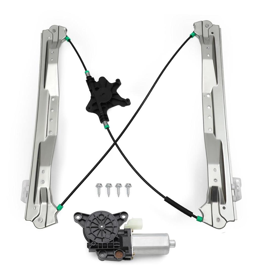 Front Left Driver Side Power Window Regulator with Original Motor Compatible with Dodge Grand Caravan 2008-2020/ Chrysler Town & Country 2008-2016/ Ram C/V 2012-2015, Replace# 748-508