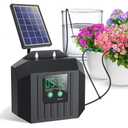 Biling 4W Solar Irrigation System for Garden, Digital Programmable Smart Watering with 2200mAh Battery, Solar Drip Irrigation System for 15 Potted Plants Outdoor Indoor Garden