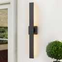 Black Modern LED Outdoor Wall Sconce 31.5" Long Outdoor Wall Lights Exterior Lighting Fixtures for House Porch Patio Garage Front Door, Easily Install Anywhere