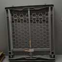 Regalo Easy Fit Plastic Adjustable Extra Wide Baby Gate, Award Winning Brand, 23 Inches Tall, Fits Openings Between 28 to 42 Inches, Pressure Mounted, Gray