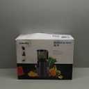 Cold Press Juicer, 5.3" Wide Feed Chute Juice Extractor Machine with 400W, High Juice Yield, Slow Masticating Juicer for Whole Vegetables & Fruits, Black Gray